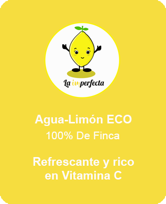 Zumo ecológico natural La Imperfecta Agua Limon